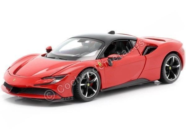 Carsdemetal.es 2019 Ferrari SF90 Stradale Red/Black 1:24 Bburago 18-26028