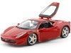 Cochesdemetal.es 2010 Ferrari 458 Italia Rosso Corsa 1:24 Bburago 18-26003