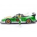 Cochesdemetal.es 2002 Honda NSX Type-R + Figura Power Ranger Verde 1:24 Jada Toys 31909