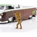 Carsdemetal.es 1963 Volkswagen Bus Pickup + Groot de "Guardians of the Galáxia" 1:24 JADA Toys 31202/253225013