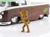 Cochesdemetal.es 1963 Volkswagen Bus Pickup + Groot de "Guardianes de la Galaxia" 1:24 Jada Toys 31202/253225013