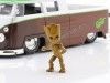 Carsdemetal.es 1963 Volkswagen Bus Pickup + Groot de "Guardians of the Galáxia" 1:24 JADA Toys 31202/253225013
