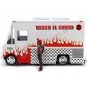 Carsdemetal.es 2016 Chevrolet P30 Foodtruck "Taco Truck" + White Deadpool Figura 1:24 Jada Toys 99730 253225000