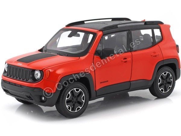 Cochesdemetal.es 2016 Jeep Renegade Trailhawk Naranja 1:24 Welly 24071