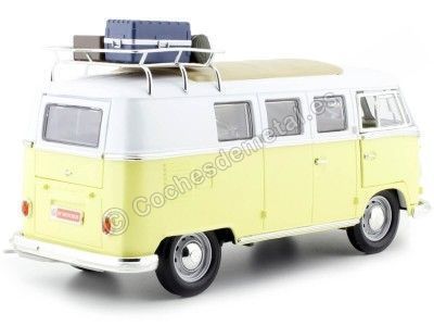 Cochesdemetal.es 1962 Volkswagen Microbus Combi Type 2 T1 Camping Version 1:18 Lucky Diecast 92328 2
