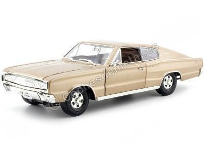 1966 Dodge Charger Metallic Gold 1:18 Lucky Diecast 92638 Cochesdemetal.es