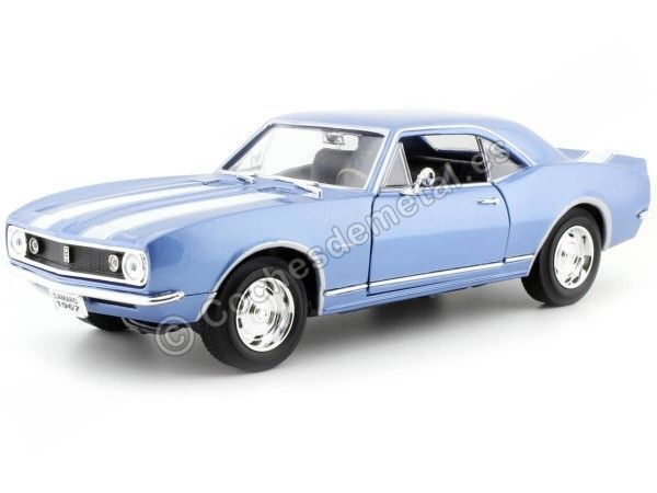 Cochesdemetal.es 1967 Chevrolet Camaro Z28 Azul Claro 1:18 Lucky Diecast 92188