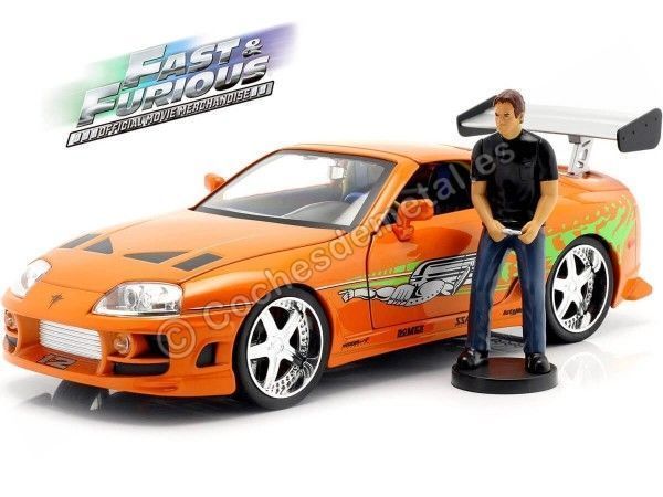 Cochesdemetal.es 1995 Toyota Supra con Luces "Fast & Furious + Brian" 1:18 Jada Toys 31139 253206001