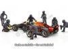 Cochesdemetal.es Set 7 Mecánicos de Boxes Fórmula 1 Equipo Red Bull 1:18 American Diorama 76552