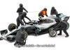 Carsdemetal.es Conjunto 7 caixas mecânica Fórmula 1 Equipe Mercedes 1:18 American Diorama 76551