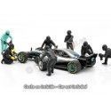 Cochesdemetal.es Set 7 Mecánicos de Boxes Fórmula 1 Equipo Mercedes 1:18 American Diorama 76551