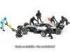 Carsdemetal.es Conjunto 7 caixas mecânica Fórmula 1 Equipe Mercedes 1:18 American Diorama 76551