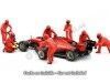 Cochesdemetal.es Set 7 Mecánicos de Boxes Fórmula 1 Equipo Ferrari 1:18 American Diorama 76550