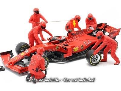 Carsdemetal.es Conjunto 7 Caixas Mecânica Formula 1 Equipamento Ferrari 1:18 American Diorama 76550