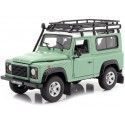 Cochesdemetal.es 2010 Land Rover Defender 90 TDI Verde con Snorkel 1:24 Welly 22498