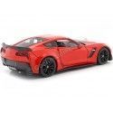 Cochesdemetal.es 2017 Chevrolet Corvette C7 Z06 Rojo 1:24 Welly 24085