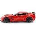 Cochesdemetal.es 2017 Chevrolet Corvette C7 Z06 Rojo 1:24 Welly 24085