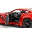 Cochesdemetal.es 2017 Chevrolet Corvette C7 Z06 Rojo 1:24 Welly 24085