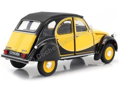 Cochesdemetal.es 1982 Citroen 2CV 6 Charleston Amarillo/Negro 1:24 Welly 24009 2