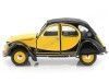 CARSDEMETAL.ES 1982 Citroen 2CV 6 Chaleston jaune / noir 1:24 Wellly 24009