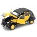 CARSDEMETAL.ES 1982 Citroen 2CV 6 Chaleston jaune / noir 1:24 Wellly 24009