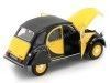 CARSDEMETAL.ES 1982 Citroen 2CV 6 Chaleston jaune / noir 1:24 Wellly 24009