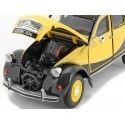 CARSDEMETAL.ES 1982 Citroen 2CV 6 Chaleston jaune / noir 1:24 Wellly 24009