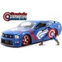 Cochesdemetal.es 2006 Ford Mustang GT + Figura Capitan America 1:24 Jada Toys 31187/253225007