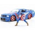 Cochesdemetal.es 2006 Ford Mustang GT + Figura Capitan America 1:24 Jada Toys 31187/253225007