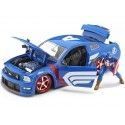 Cochesdemetal.es 2006 Ford Mustang GT + Figura Capitan America 1:24 Jada Toys 31187/253225007