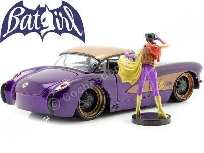 Cochesdemetal.es 1957 Chevrolet Corvette + Figura Batgirl 1:24 Jada Toys 30457 253255007 2