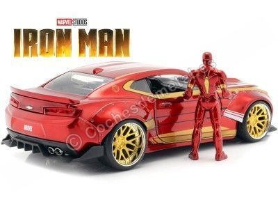 2016 Chevrolet Camaro + Figura Iron Man 1:24 Jada Toys 99724/253225003 Cochesdemetal.es 2
