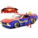 Cochesdemetal.es 1973 Ford Mustang Mach 1 + Figura Captain Marvel 1:24 Jada Toys 31193/253225009