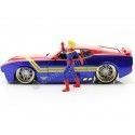 Cochesdemetal.es 1973 Ford Mustang Mach 1 + Figura Captain Marvel 1:24 Jada Toys 31193/253225009