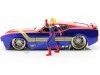 Cochesdemetal.es 1973 Ford Mustang Mach 1 + Figura Captain Marvel 1:24 Jada Toys 31193/253225009