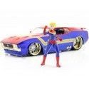 Cochesdemetal.es 1973 Ford Mustang Mach 1 + Figura Captain Marvel 1:24 Jada Toys 31193/253225009