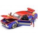 Cochesdemetal.es 1973 Ford Mustang Mach 1 + Figura Captain Marvel 1:24 Jada Toys 31193/253225009