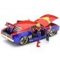 Cochesdemetal.es 1973 Ford Mustang Mach 1 + Figura Captain Marvel 1:24 Jada Toys 31193/253225009