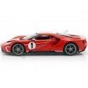 Cochesdemetal.es 2018 Ford GT Rojo con Raya Blanca 1:18 Maisto 31384