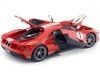 Cochesdemetal.es 2018 Ford GT Rojo con Raya Blanca 1:18 Maisto 31384