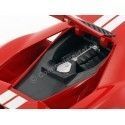Cochesdemetal.es 2018 Ford GT Rojo con Raya Blanca 1:18 Maisto 31384