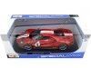 Cochesdemetal.es 2018 Ford GT Rojo con Raya Blanca 1:18 Maisto 31384