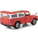Cochesdemetal.es 1980 Land Rover Series II Rojo / Blanco 1:24 Bburago 22063