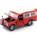 Cochesdemetal.es 1980 Land Rover Series II Rojo / Blanco 1:24 Bburago 22063