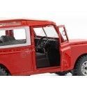 Cochesdemetal.es 1980 Land Rover Series II Rojo / Blanco 1:24 Bburago 22063