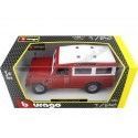 Cochesdemetal.es 1980 Land Rover Series II Rojo / Blanco 1:24 Bburago 22063