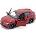 Cochesdemetal.es 2016 Alfa Romeo Stelvio Rojo 1:24 Bburago 21086