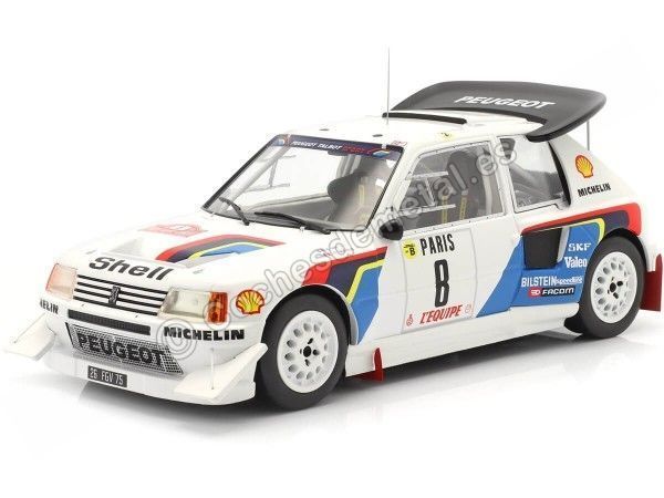 Cochesdemetal.es 1986 Peugeot 205 T16 E2 Rallye Monte Carlo Saby/Fauchille 1.18 IXO Models 18RMC049C