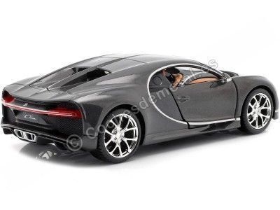 2016 Bugatti Chiron Gris Metalizado 1:24 Maisto 31514 Cochesdemetal.es 2
