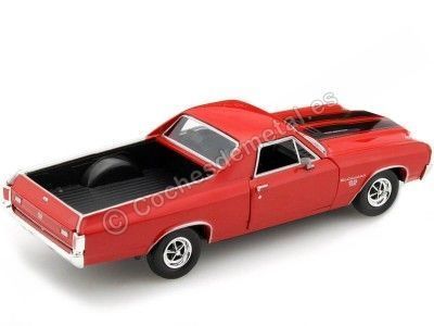 Cochesdemetal.es 1970 Chevrolet El Camino SS396 Rojo 1:24 Motor MAX 79347 2